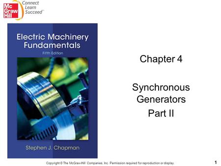 Chapter 4 Synchronous Generators Part II