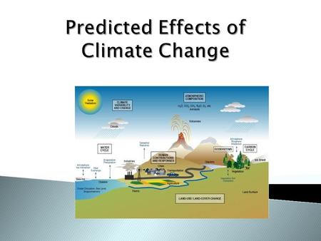 Average temperature changes Earths temperature increased by 1.5ºF during the 20 th century-Projections for warming suggest a global increase of 2.5ºF.