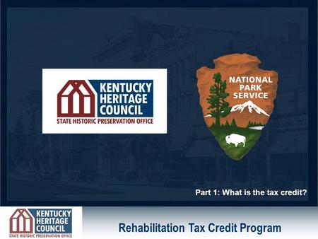 Rehabilitation Tax Credit Program