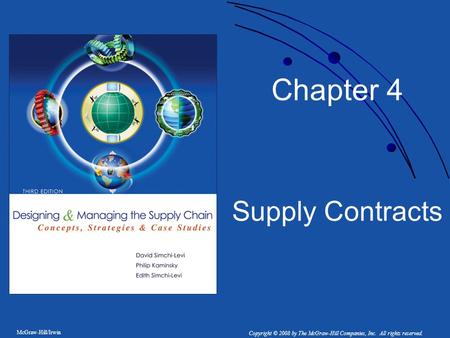 Chapter 4 Supply Contracts.