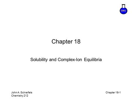 Solubility and Complex-Ion Equilibria