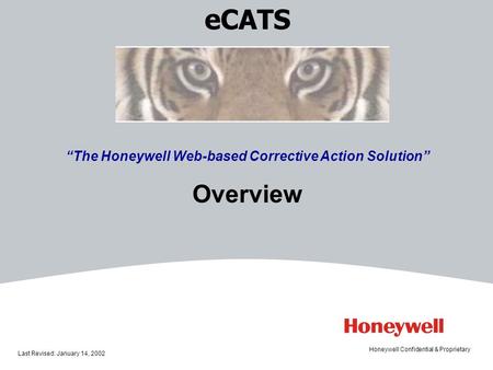 “The Honeywell Web-based Corrective Action Solution”