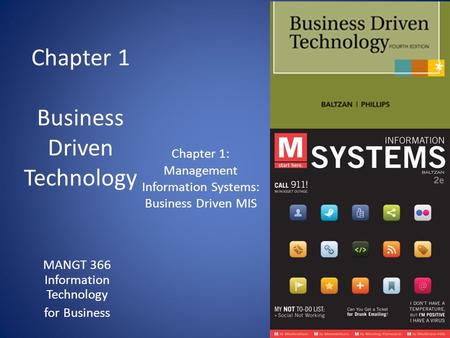 Chapter 1 Business Driven Technology