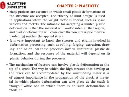 CHAPTER 2: PLASTICITY.