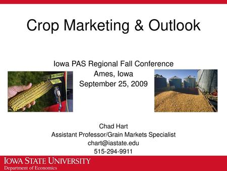 Crop Marketing & Outlook