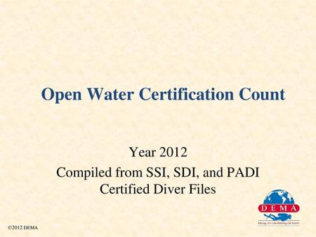 Open Water Certification Count