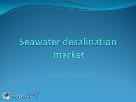 Problem – 1/3 of world population live in the countries with water shortage problems; – according to the experts' forecast this figure will increase to.