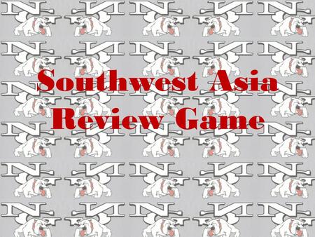 Southwest Asia Review Game