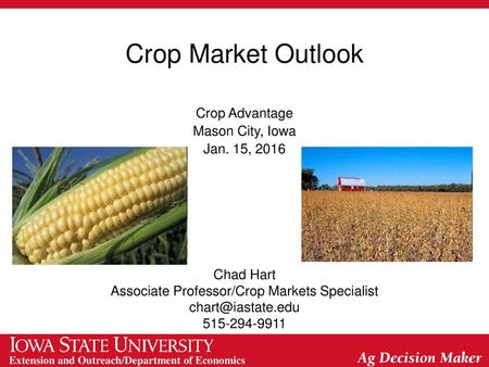 Associate Professor/Crop Markets Specialist