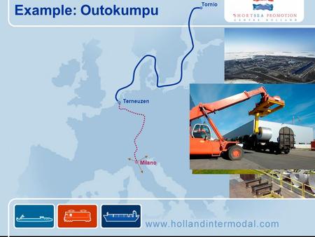 Example: Outokumpu Tornio Terneuzen Milano.