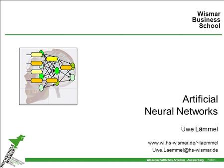 Artificial Neural Networks