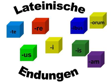 -re -us -te -i -am -orum -is -ibus. Nomen im Nominativ -us -a -um -i -ae -a - ? -es Nom. Sg. Mas. O-Deklination Nom. Sg. Fem. A-Deklination Nom. Sg. neutrum.