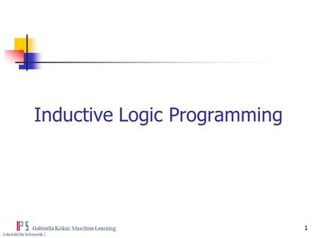 Inductive Logic Programming