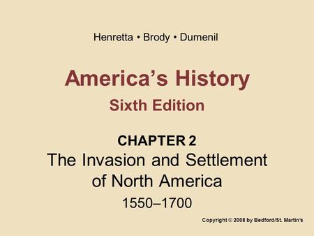 America’s History Sixth Edition