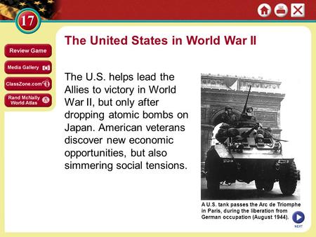 The United States in World War II