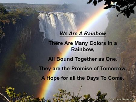 There Are Many Colors in a Rainbow,