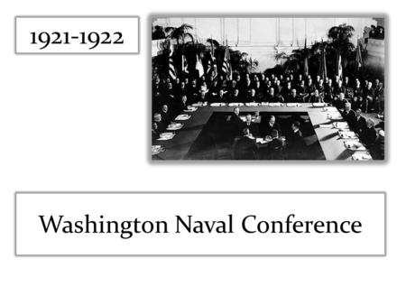 Washington Naval Conference