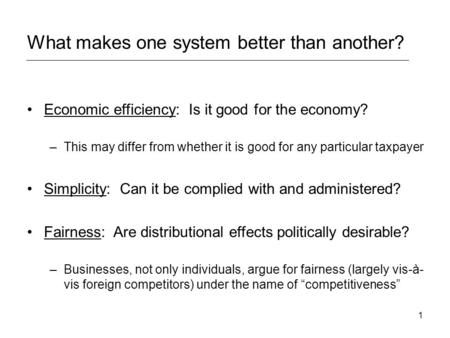 Philip R. West Steptoe & Johnson LLP Presentation to Congressional Working Group on International Taxation November 8, 2002 Comparative Taxation Some Basic.