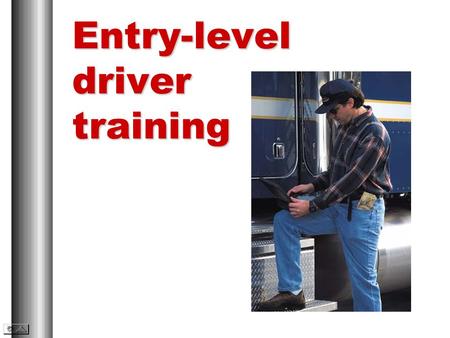 Entry-level driver training