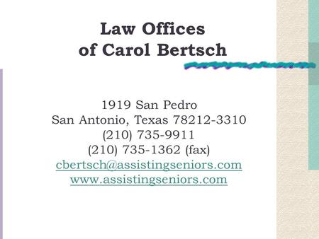 Law Offices of Carol Bertsch