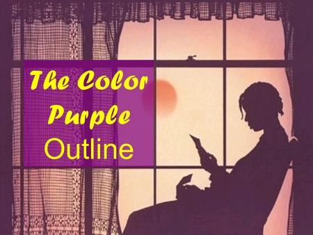 The Color Purple Outline