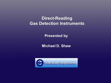 Gas Detection Instruments