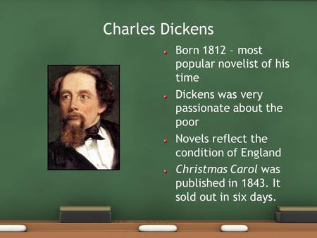 Charles Dickens Born 1812 – most popular novelist of his time