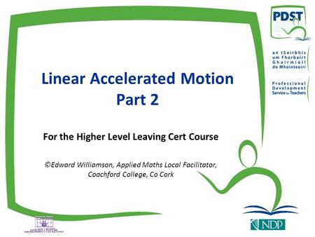 Linear Accelerated Motion Part 2