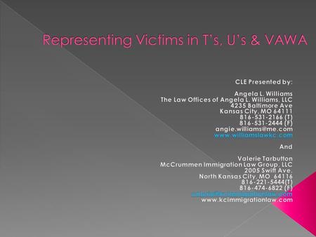 In all representation, it is important to verify the whether the client is a US citizen. Non-citizens, especially undocumented people may have immigration.