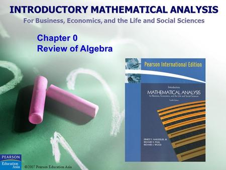 Chapter 0 Review of Algebra.