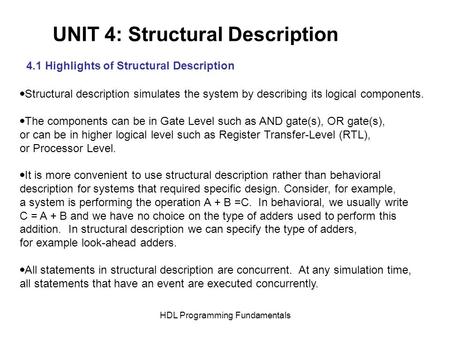 HDL Programming Fundamentals