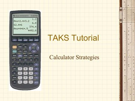 Calculator Strategies