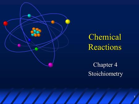 Chapter 4 Stoichiometry