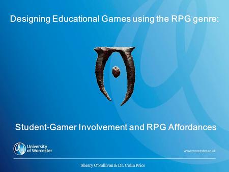 Designing Educational Games using the RPG genre: