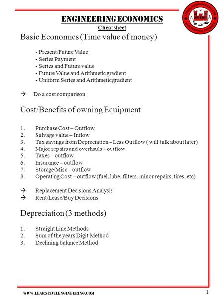 Engineering economics