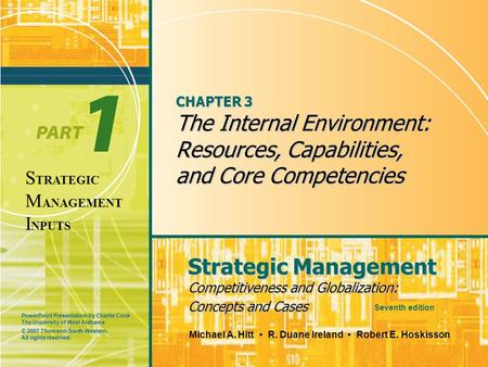 CHAPTER 3 The Internal Environment: Resources, Capabilities, and Core Competencies © 2007 Thomson/South-Western. All rights reserved.