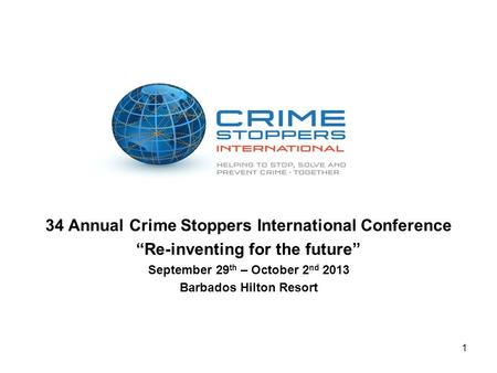 34 Annual Crime Stoppers International Conference