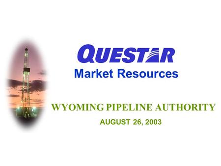 WYOMING PIPELINE AUTHORITY