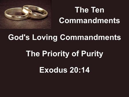 God's Loving Commandments