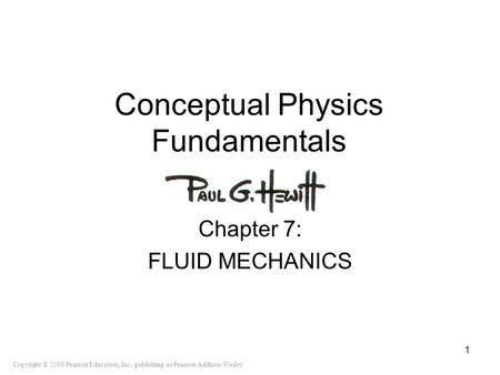 Conceptual Physics Fundamentals