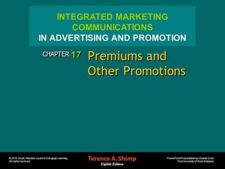 Premiums and Other Promotions