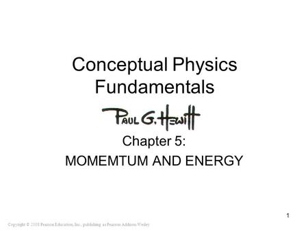 Conceptual Physics Fundamentals