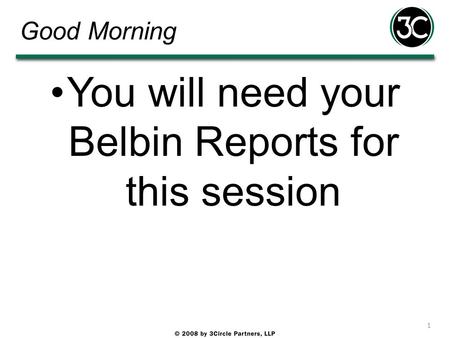 You will need your Belbin Reports for this session