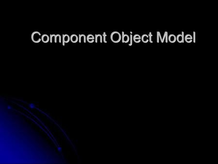 Component Object Model