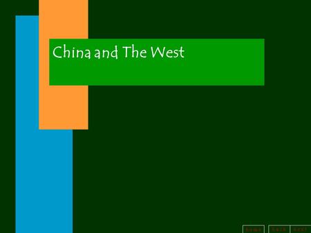 China and The West.