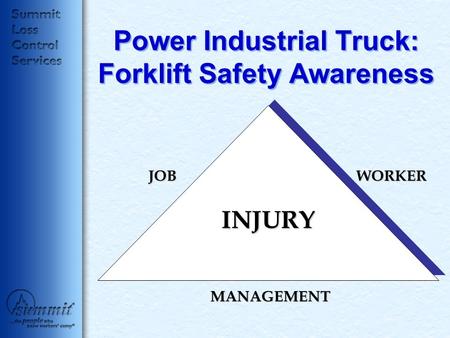 Power Industrial Truck: Forklift Safety Awareness