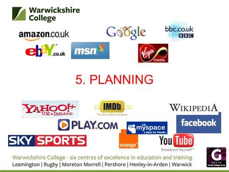 5. PLANNING. ASSIGNMENT 2 Made up of 2 Pass, 2 Merit & 2 Distinction criteria: P4 – Design an interactive website to meet a client need P5 – Create an.