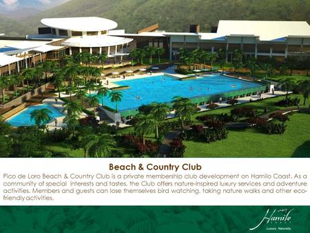 Pico de Loro Beach & Country Club is a private membership club development on Hamilo Coast. As a community of special interests and tastes, the Club offers.