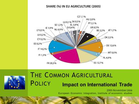 The Common Agricultural Policy