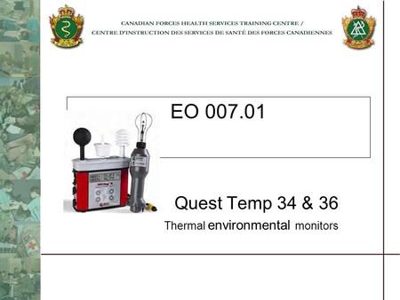 Quest Temp 34 & 36 Thermal environmental monitors